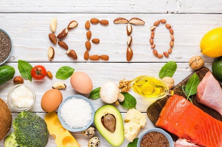 Ketogenic diet based on the consumption of foods high in fat