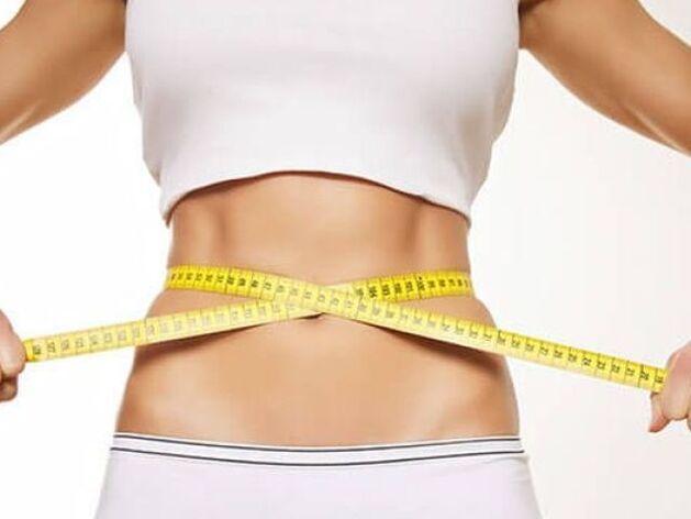 Waist waist with a centimeter tape