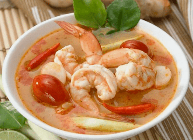 Soup yam tone with shrimp